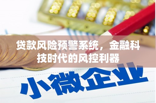 潍城贷款风险预警系统，金融科技时代的风控利器
