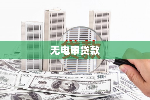 潍城无电审贷款