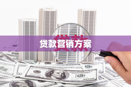 潍城贷款营销方案