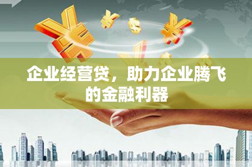 潍城企业经营贷，助力企业腾飞的金融利器