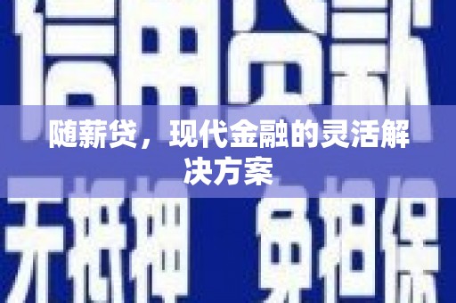 潍城随薪贷，现代金融的灵活解决方案