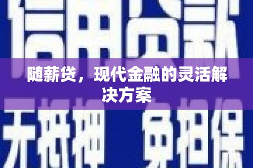 潍城随薪贷，现代金融的灵活解决方案