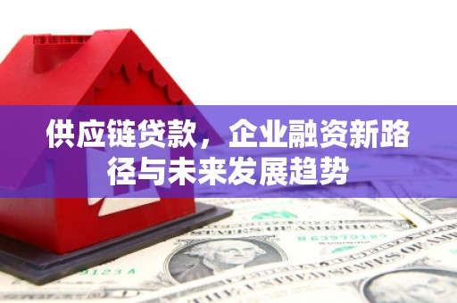 潍城供应链贷款，企业融资新路径与未来发展趋势