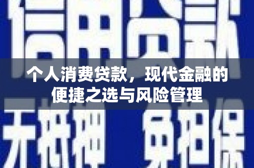 潍城个人消费贷款，现代金融的便捷之选与风险管理
