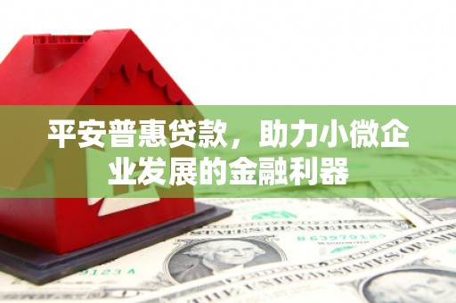 潍城平安普惠贷款，助力小微企业发展的金融利器