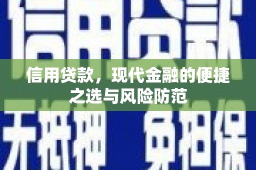 潍城信用贷款，现代金融的便捷之选与风险防范