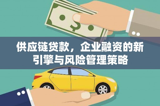 潍城供应链贷款，企业融资的新引擎与风险管理策略