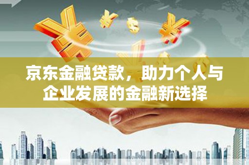 潍城京东金融贷款，助力个人与企业发展的金融新选择