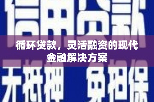 潍城循环贷款，灵活融资的现代金融解决方案