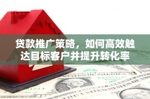 潍城贷款推广策略，如何高效触达目标客户并提升转化率