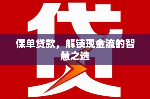 潍城保单贷款，解锁现金流的智慧之选