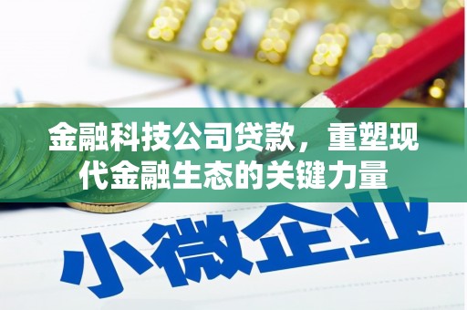 潍城金融科技公司贷款，重塑现代金融生态的关键力量