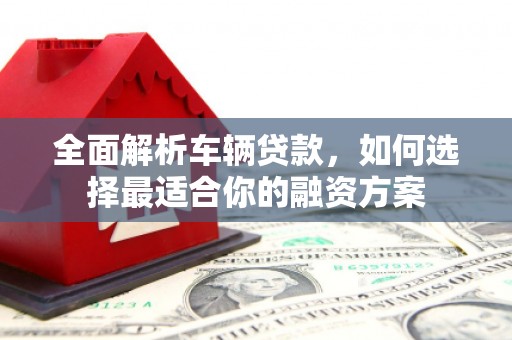 潍城全面解析车辆贷款，如何选择最适合你的融资方案
