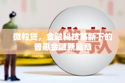 潍城微粒贷，金融科技革新下的普惠金融新篇章